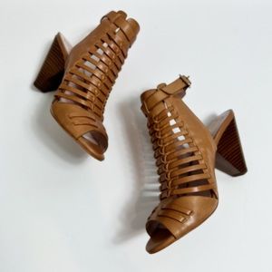 Brown Strappy Heeled Sandals